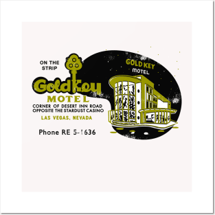 Vintage Gold Key Motel Las Vegas Posters and Art